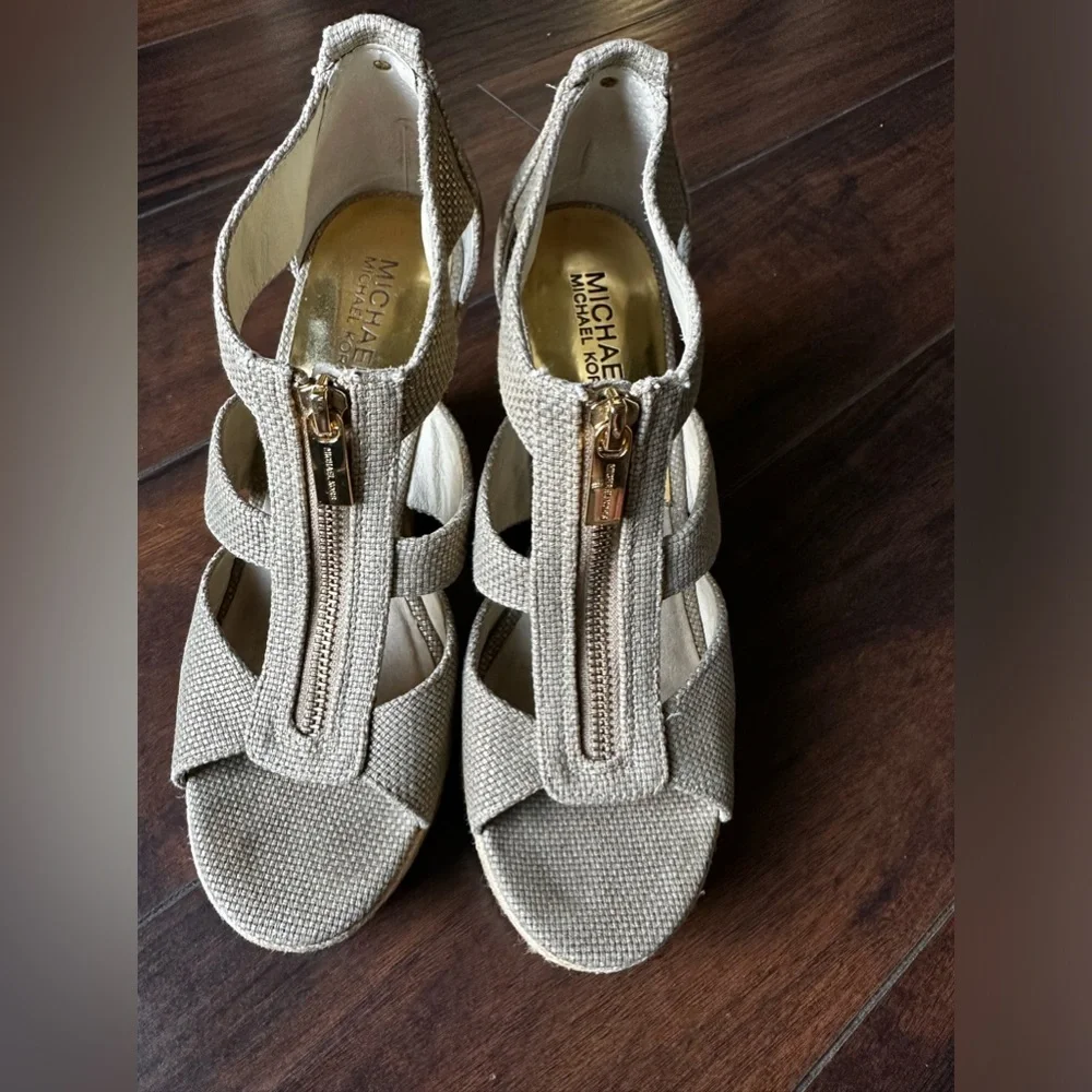 Michael kors Damita sandal textile upper wedge